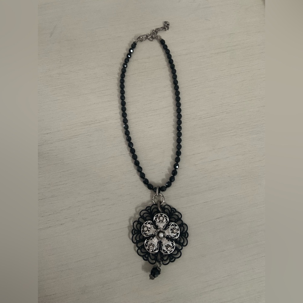 Brighton Black and Silver Necklace